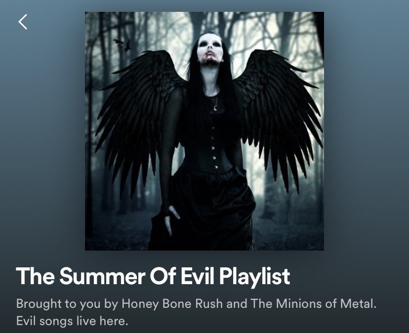 🌙 The Summer of Evil has officially begun! #HoneyBoneRush and The Minions of Metal bring you this killer playlist. With @OfficialValar @Braincell_band @mortalbloodmb @sinseermusic @MethaneMetal @RealMalice213 @DemonScarNYC @HoneyBoneRush @SHOCKLORE1 @CarmillaBand and many more!