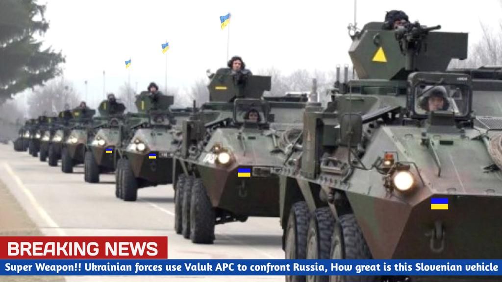 Ridhama18892819's tweet photo. Super Weapon!! Ukrainian forces use Valuk APC to confront Russia, How great is this Slovenian vehicle?
#UkraineRussiaWar️ #UkraineNews
#UkraineWar #BreakingNews
#UkraineNewsToday #UkraineToday
#Valuk6X6 #Slovenia #News #APCValuk #Ukraine
https://t.co/5KzDbiVDnK https://t.co/44ddBYPmRJ