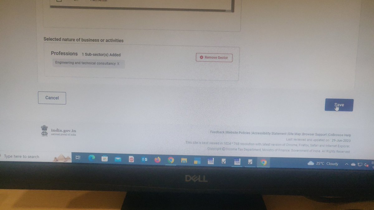 itsmeanushka's tweet photo. @IncomeTaxIndia 
Unable to file 10 IE since yesterday.
Please help , unable to move ahead and process the form. https://t.co/9RBvq5juHx
