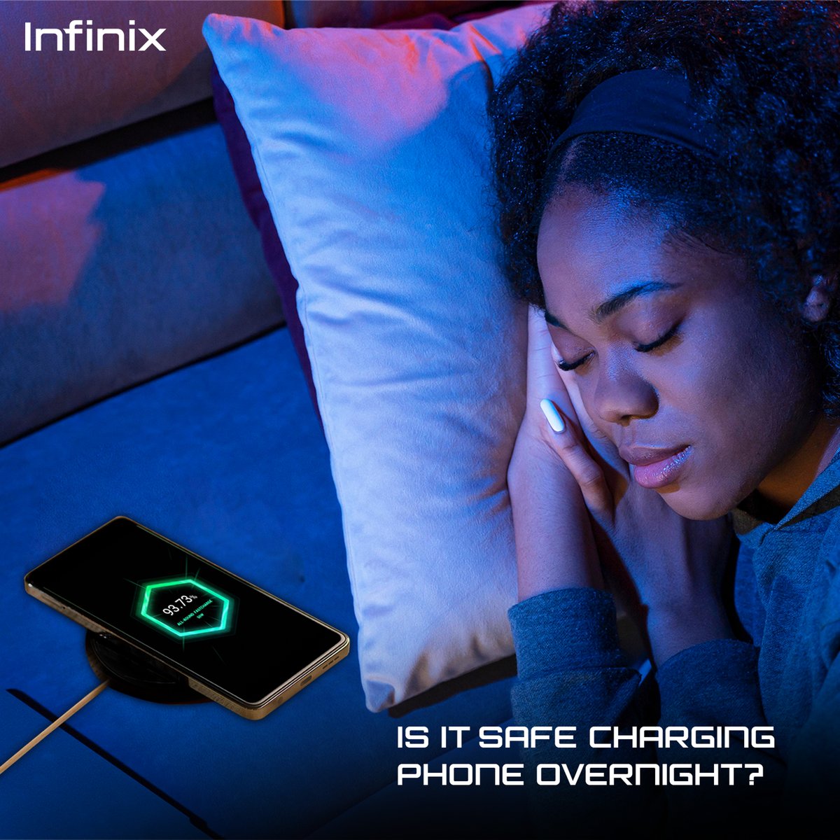 infinixrwanda's tweet image. Uracyibaza ko byizewe kuraza telefone ku muriro?  AI model technology ya #Note30Series ikumara impungenge, ihuza igihe ubyukira n'igihe telefone yawe yuzurira maze ukagira inzozi nziza utekanye na telefone waraje ku muriro bugacya yuzuye kandi ntakibazo ifite.
#TheFutureIsNow