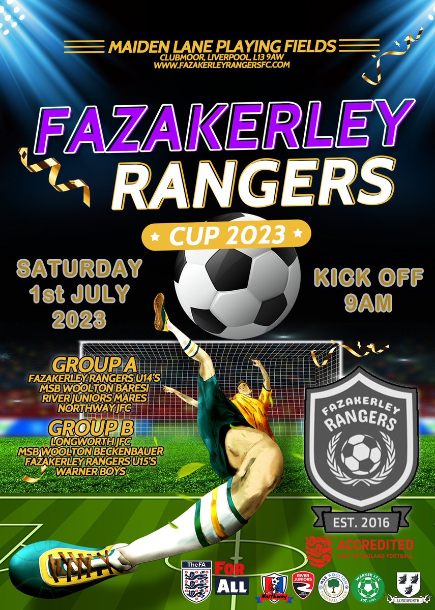 Fazakerley Rangers Cup 2023 - 01/07/2023