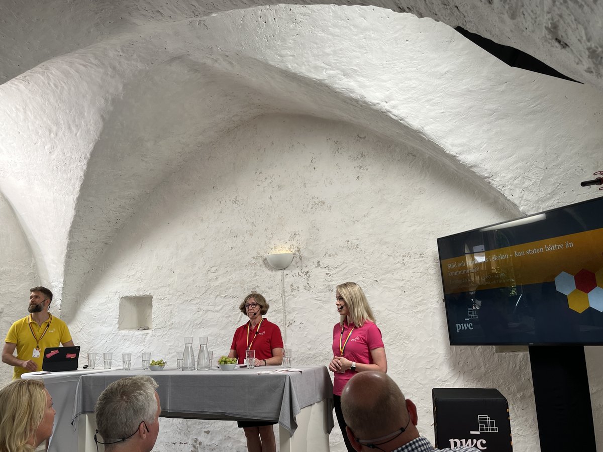 Nu nästa seminarium om vår nya skolrapport. 
Se live:pwc.se/sv/almedalen.h…
#skolrapporten #granskning #Almedalen #PwCSverige