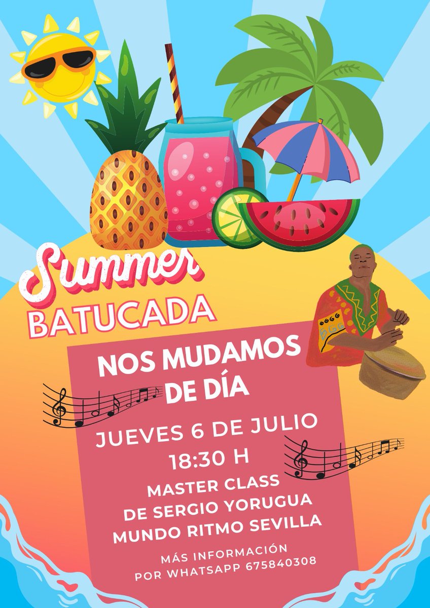 Som_Do_Sul's tweet photo. NOS MUDAMOS DE DÍA!! 
Ahora los jueves en la @La_Leonera #Santiponce. A las 18.30 h nos vemos con Sergio Yorugua! 
#batucada #Masterclass #batucadaSomDoSul https://t.co/PK6QZ3hcCa