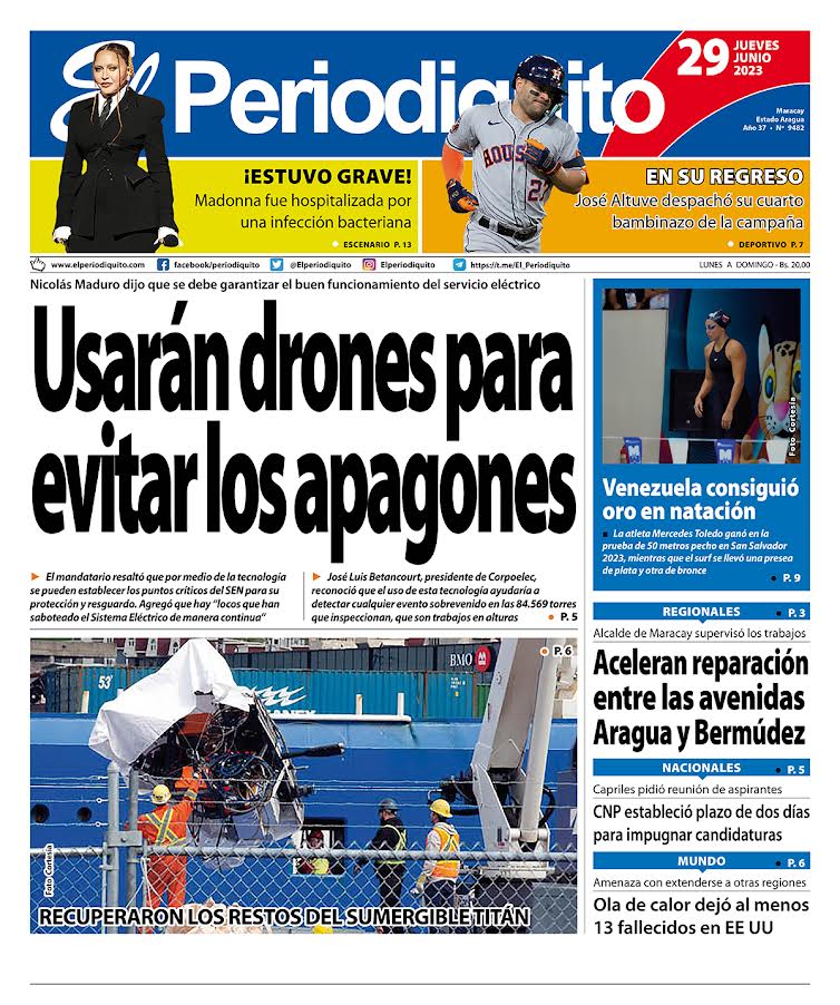 #29Jun #PrensaNacional
Primera página del diario <a href="/Elperiodiquito/">El Periodiquito</a>