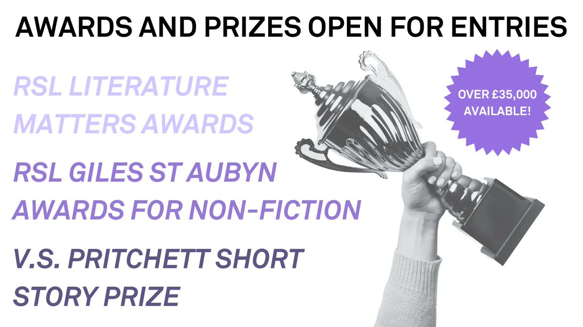 WritersCentre's tweet photo. 📣 Calling all #writers and literary creators! 

@RSLiterature is currently seeking submissions for three of their #Awards and #Prizes 🏆 Find out more information about each of them and how to apply here: https://t.co/IiwgxRpF7s https://t.co/IBgxvtdqIl