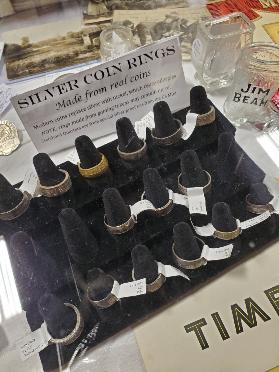 FarmAntiques's tweet photo. He's also the craftsman behind those rings made out of state quarters and other coins!

#farmfamily #happybirthday #vintage #coinrings #handcrafted #collectibles #mcm #retrogames #vinylrecords #antiques #seeyouatthefarm #vintagemagazine https://t.co/B5plGgqUAk