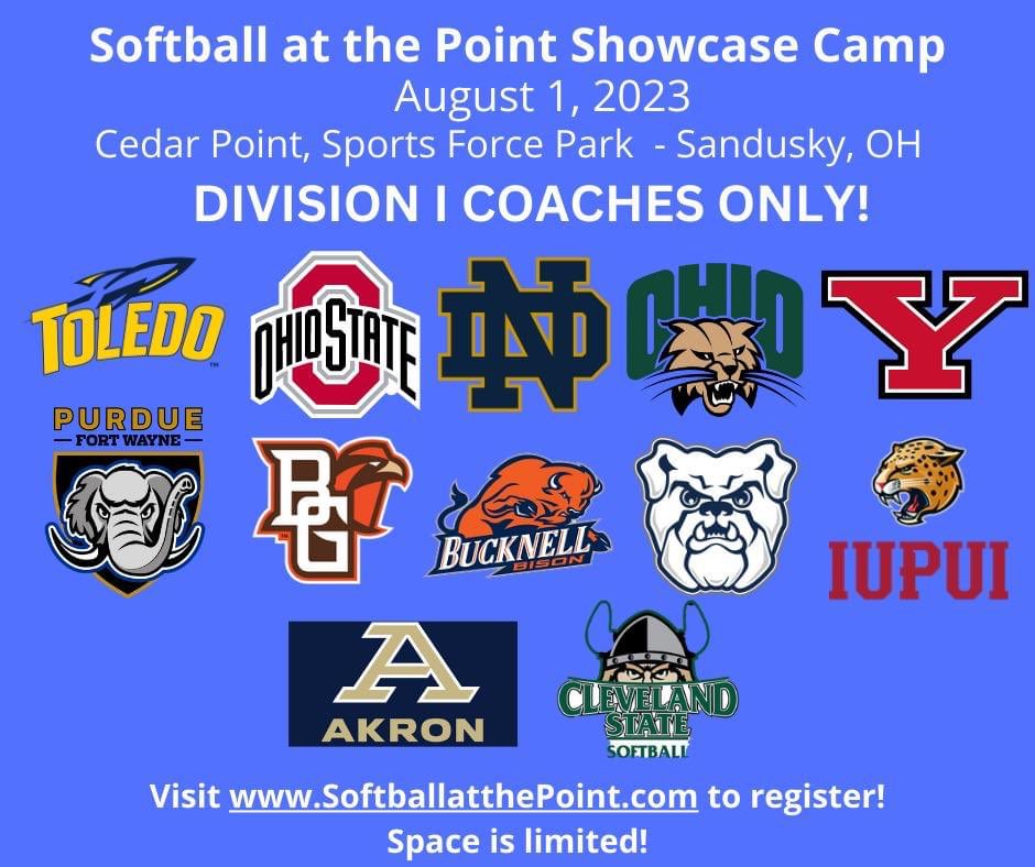 Had an amazing time assisting Julie Jones at this camp last year, and looking forward to being there again to work alongside these phenomenal coaches!!

If you haven’t already done so, go to softballatthepoint.com to register!