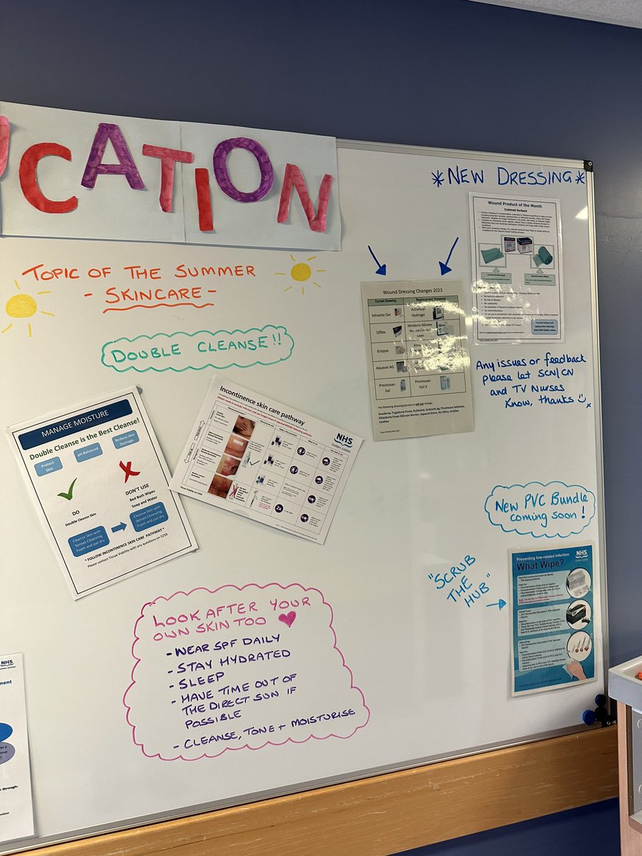 morsekatie1987's tweet image. Summer Skincare - updating our knowledge on patient skincare and dressings and looking after our own skin ☀️☀️ #hdu #education @GJCriticalCare @JubileeHospital