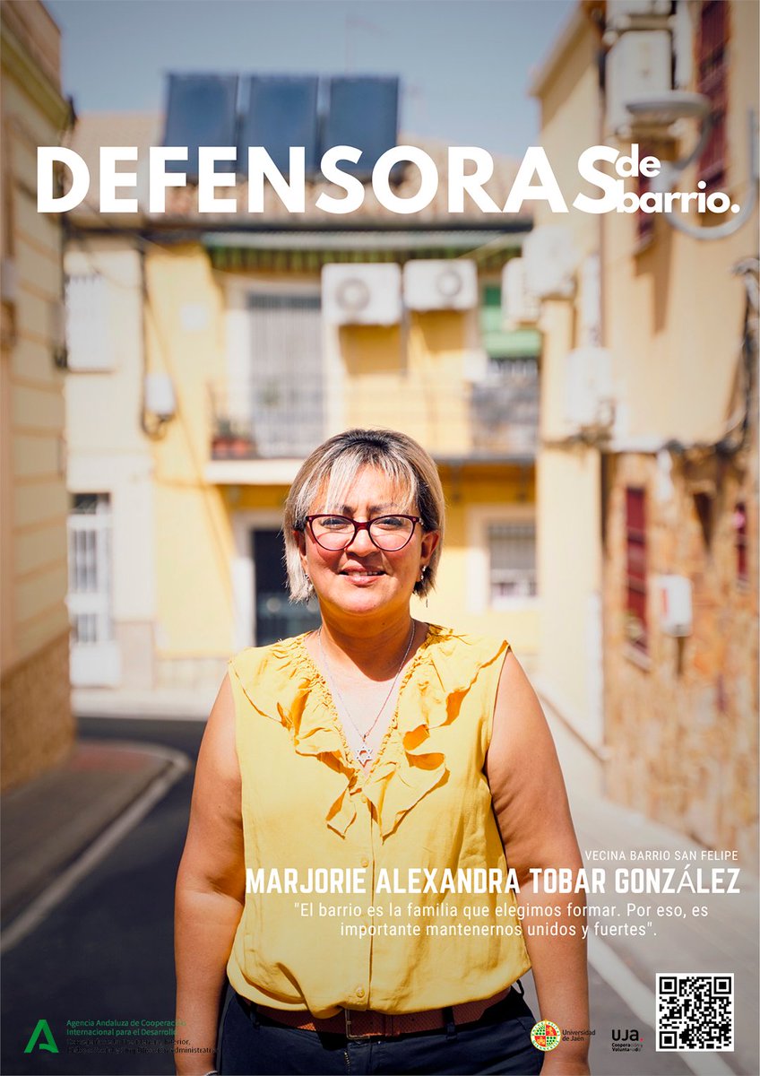 UjaResponsable's tweet photo. 🤝Invisibles pero fundamentales
👥Las personas defensoras de derechos están siempre cuidando y creando espacios de intercambio, debate, reflexión y lucha para proteger los derechos humanos de la ciudadanía.  #DefensorasDeBarrio 
🎞️Puedes ver el documental https://t.co/Oxakkj4a8N https://t.co/YENYH7sef9
