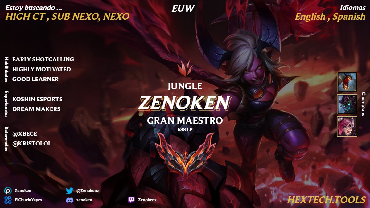Tras estos meses de aprendizaje en DM, me declaro LFT para el siguiente split. Se aprecian Rts <a href="/LFT_Original/">Looking For a Team ⚡</a>
<a href="/LFT_LOL_ES/">LFT_LOL_ES</a> <a href="/BusquedaEsports/">Búsqueda Esports</a> <a href="/LFT_LoL_EU/">LFT_LoL_EU</a>