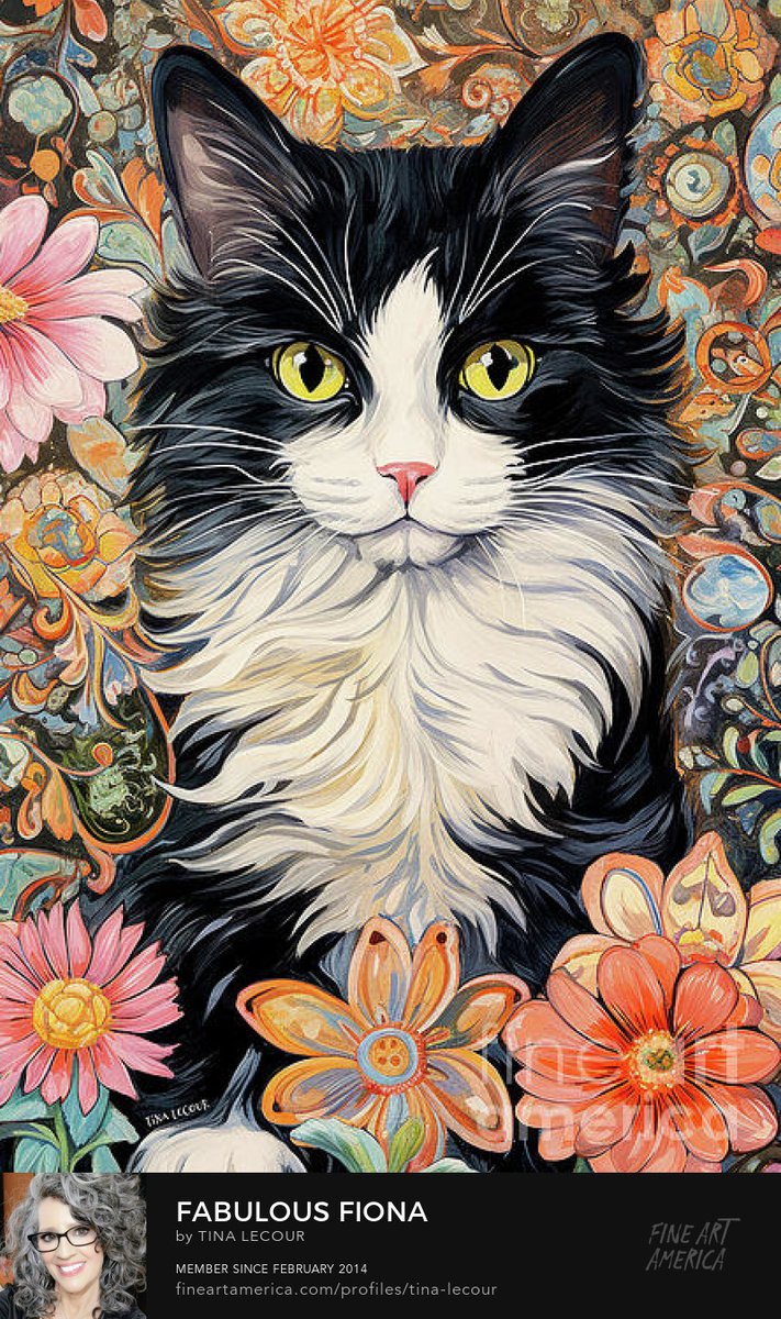 Fabulous Fiona..Can Be Purchased Here..tina-lecour.pixels.com/featured/fabul…

#Cat #Caturday #CatsOfTwitter #wallartforsale #homedecor #interiordecor #interiordesigner #homedecoration #gifts #giftsforher #buyintoart #AYearForArt