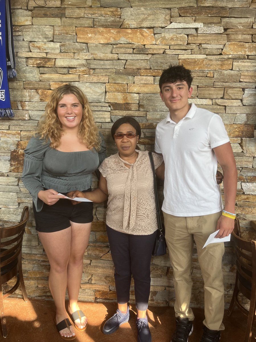 We were honored to visit with Fenov’s Mom Mathilda and introduce her to 2 of our 2023 Fenov Scholars, Ava Billotto and @westfischer11 & have her present Scholarship checks.Mathilda was impressed by both students and they were thrilled to hear her talk about her amazing son!