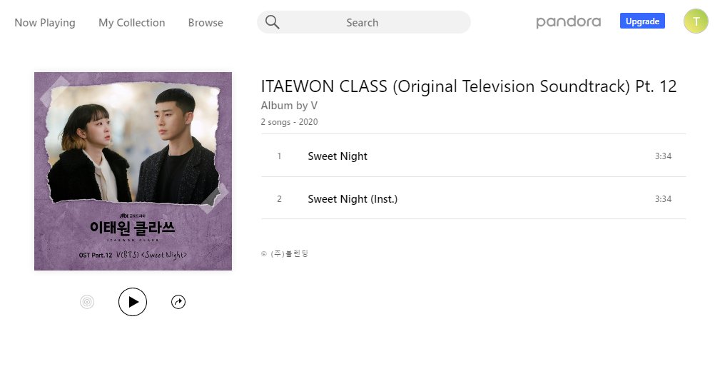 [INFO] Sweet Night is now available on Pandora! 

Note: Pandora is only Available for US/PR fans. if you are from US/PR please stream harder