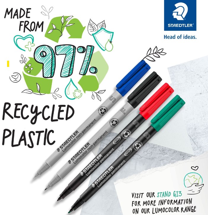 Discover our Lumocolor range and other selected products with housing made from 97% recycled plastic ♻

#recycledplastic #goingaboveandbeyond #weknowoffice #communication #customerservice #singlesource #servicedoffices #businesssupplies #officesupplies #officespace