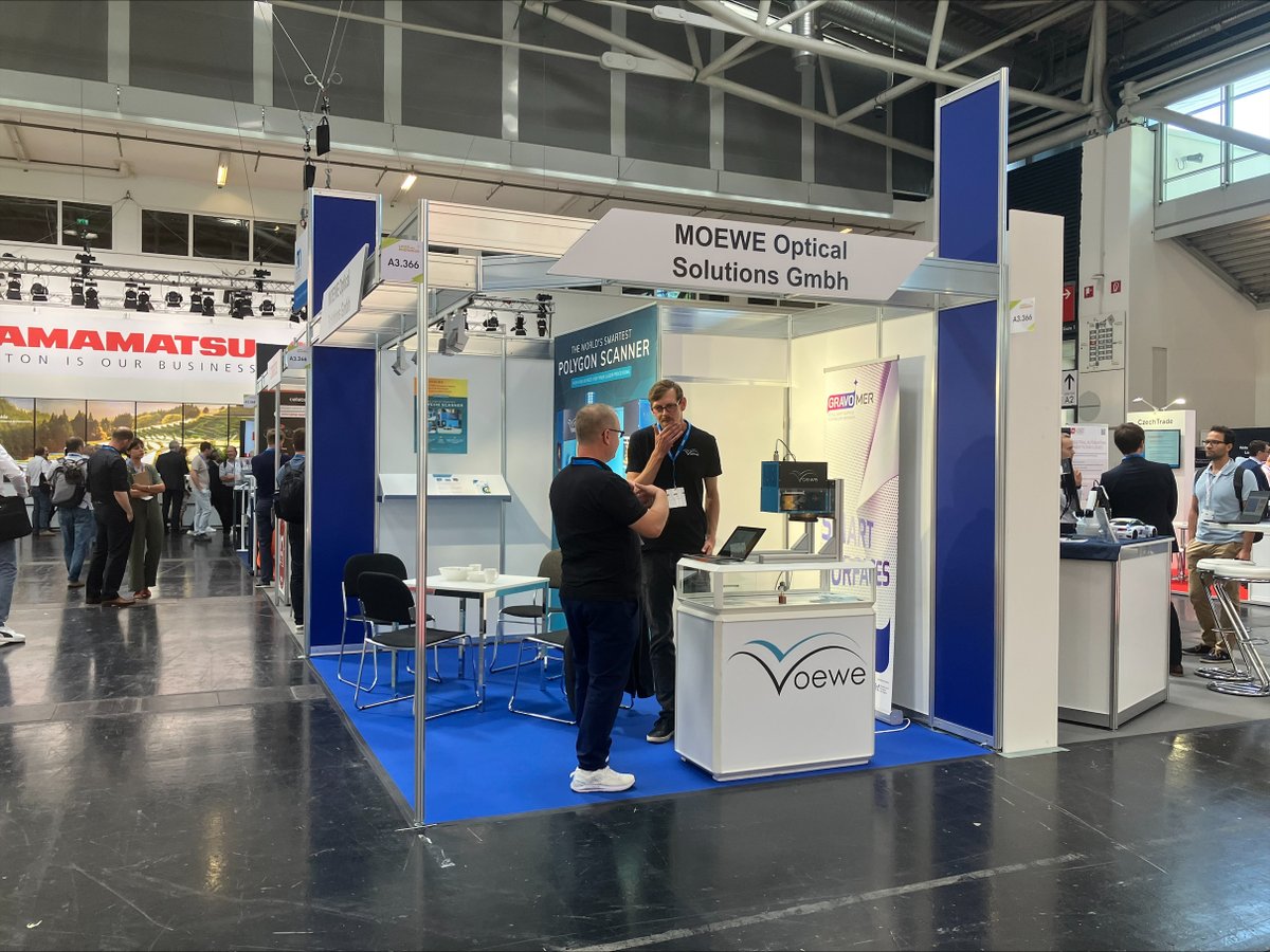 MOEWE Optical Solutions GmbH, who sell the polygon scanner created in PULSE by our partners from Hohchule Mittweida (@hsmw), are also at #laserworldphotonics. Make sure to stop by their booth today! 

#h2020 #photonics