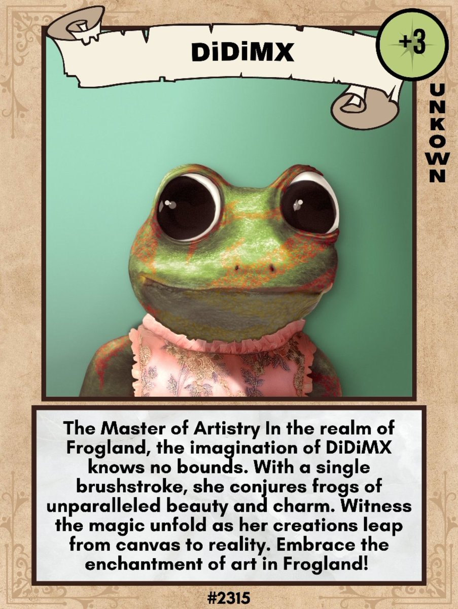 HornythaToad's tweet photo. @Frogland_io 
All Hail Queen @wwwdidimx https://t.co/1Agi8obcaU