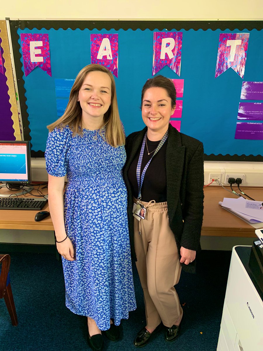 mrs_mutch's tweet photo. Happy last day (before mat leave) @MrsMacPheeMusic 💙 we’ve gone from P1, all the way through school and uni, to working together and now it is our last day together before we go our separate ways! Will miss working with this legend!! https://t.co/2HkeI32SdR