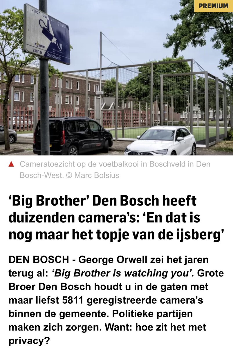 ‘s-Hertogenbosch heeft een opmerkelijk hoog aantal beveiligingscamera’s. VOOR Den Bosch en wij zijn bezorgd over deze vele camera’s in de publieke ruimte. We vragen het college van B en W om een verklaring en maatregelen om de privacy te borgen. 

📎 | ap.lc/3nwPm