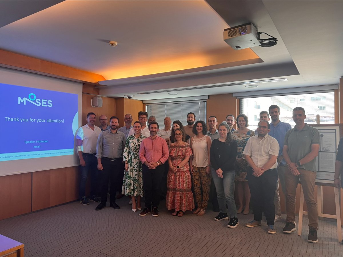 mosesproject20's tweet photo. 🙌@mosesproject20 7th project #Board meeting
was conducted yesterday, in @danaosmc premises in Piraeus 🇬🇷❕

MOSES team gathered to discuss &amp; fine-tune the upcoming #PilotDemonstrations 🧑‍🏭👩‍🏭&amp; streamline the course of actions❕

Stay tuned❕ 

#InvestEUresearch 🇪🇺 #H2020 https://t.co/BTKUdXTZoy