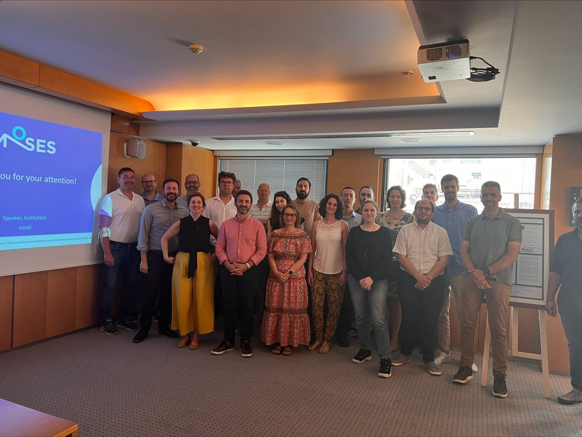 mosesproject20's tweet photo. 🙌@mosesproject20 7th project #Board meeting
was conducted yesterday, in @danaosmc premises in Piraeus 🇬🇷❕

MOSES team gathered to discuss &amp; fine-tune the upcoming #PilotDemonstrations 🧑‍🏭👩‍🏭&amp; streamline the course of actions❕

Stay tuned❕ 

#InvestEUresearch 🇪🇺 #H2020 https://t.co/BTKUdXTZoy