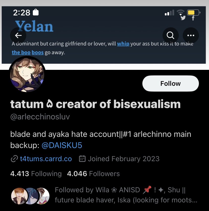 tw // sexual harassment Hello oomfs this person literally fucking admitted to sexual harassment (she admitted that she went to the boys’ lockers’ room just to see a boy shirtless) so if you don’t unfollow her I’ll hardblock 💜 Thank you