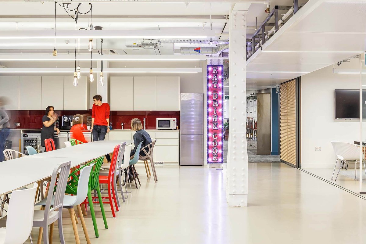 aligndesarch's tweet photo. 'Eat Drink Code' - the breakout space we created for scientific information company Mendeley in the AlphaBeta development in London's Finsbury Square. More here https://t.co/WgeolNAltz https://t.co/imz8SSrCp8