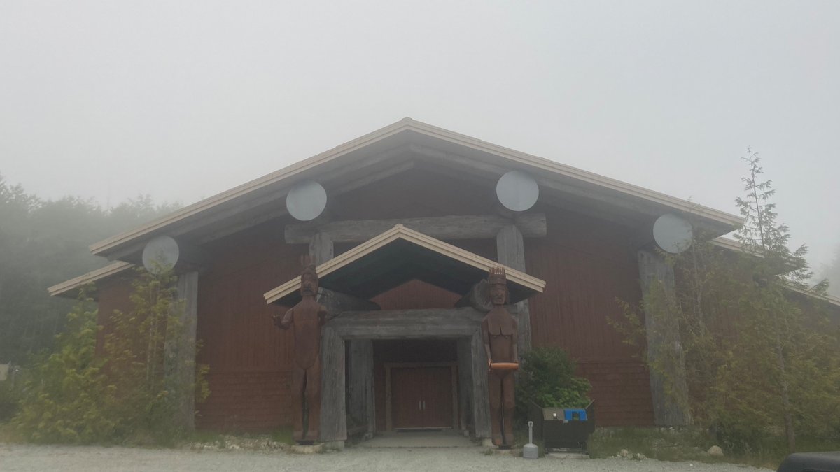 robdennisjr's tweet photo. House of Huuayaht. Even under a blanket of fog, her majestic beauty still shines thru. #Anacla #HouseOfHuuayaht https://t.co/wkBER5Uu6f