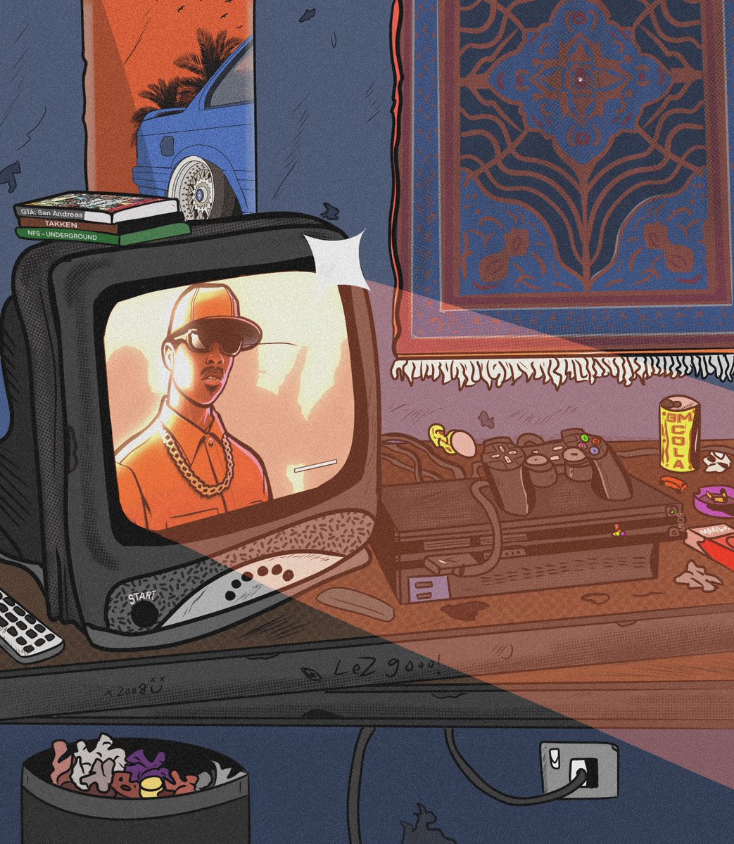 bavugari's tweet photo. GM all legends ✦ 

happy to show you my latest artwork “Simpler Times” https://t.co/lFNLhxD9kN