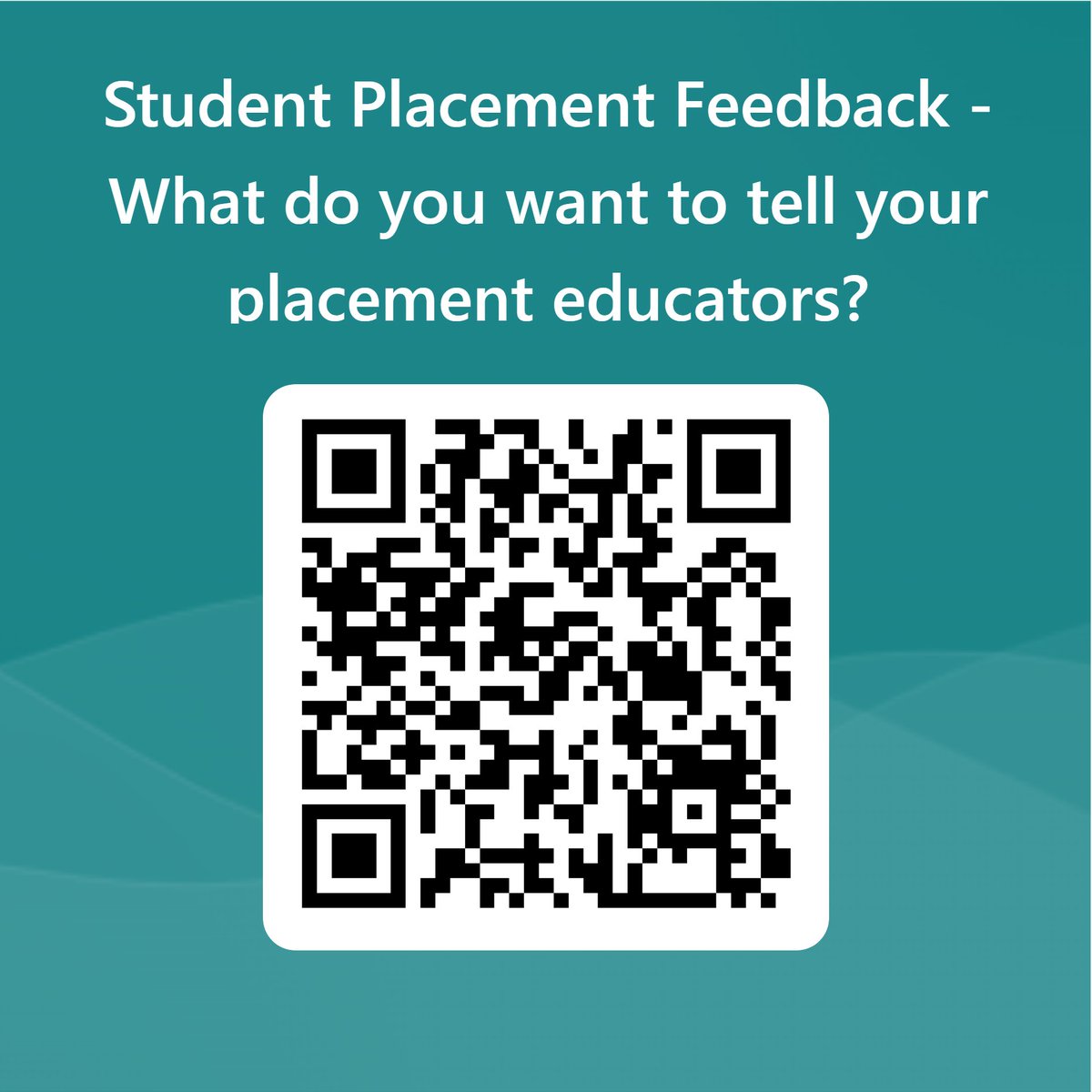 Calling all AHP students!📢
- We want to improve the student placement feedback process📈
- Tell us how YOU want to feedback to your placement providers using the quick survey below:
- forms.microsoft.com/e/bmNVcVT2aW
- You're input is hugely appreciated 🤝
#AHPs
