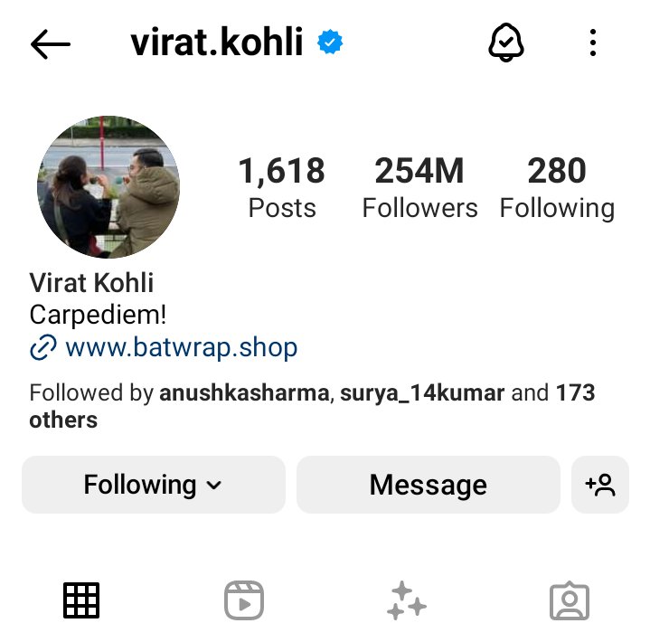 Ladies and gentlemen, the most followed Asian on Instagram hits 254M today, Virat Kohli remember the name 🔥

He is also the 3rd most followed athelete after Cristiano Ronaldo and Leo Messi