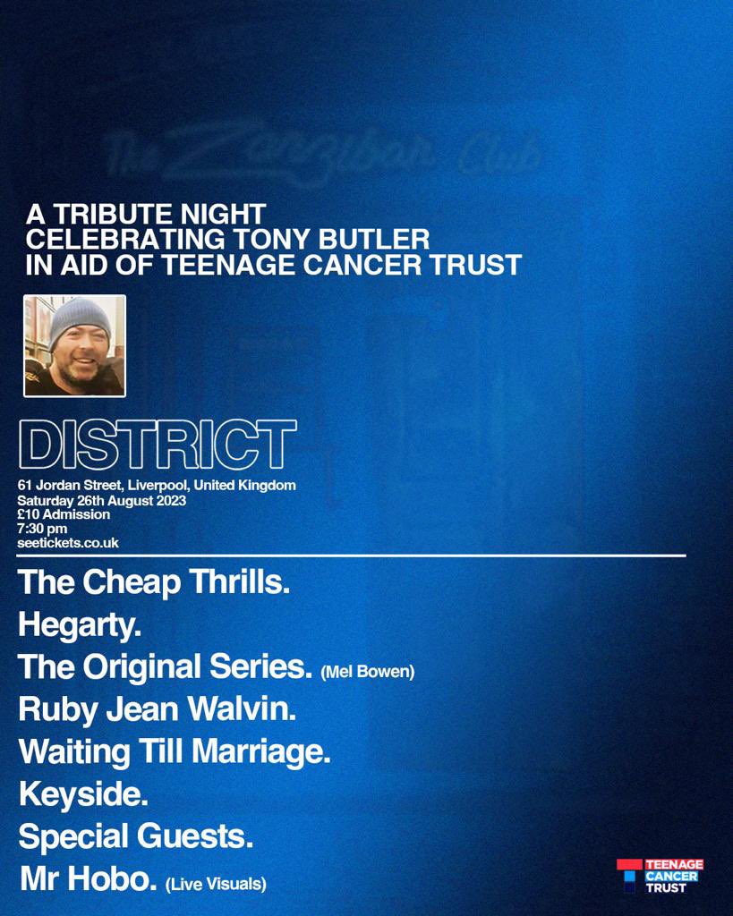 Tony Butler Tribute/Teenage Cancer Trust Tickets seetickets.com/event/tony-but… via <a href="/seetickets/">See Tickets</a>