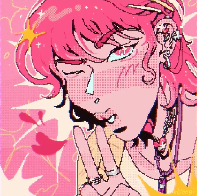 hiii #ArtinyWave  i'm   Five  and here are my muses that i draw in either  migraine-inducing pinks or The Dark Knight-esque low light 