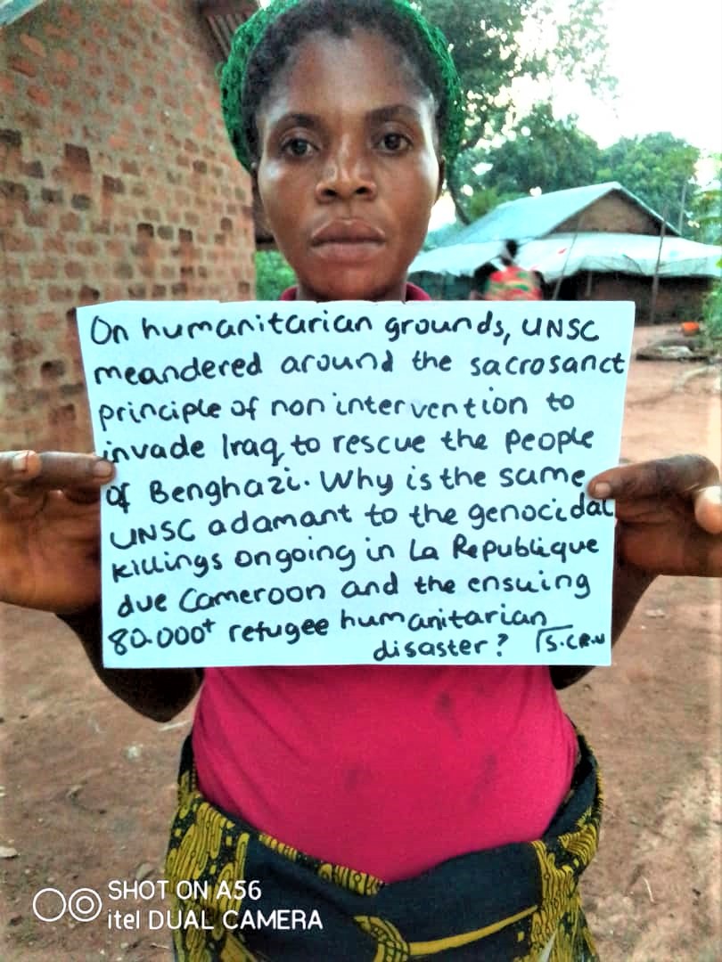 scru651's tweet photo. #End80000plusSouthernCameroonsrefugeestarvation #End80000plusSouthernCameroonsrefugeehumanitariancrisis #Negotiatedsettlementnow #Francegivenegotiatedsettlementachance #Endgenocide #EndAmbazoniaWarofIndependence https://t.co/WaubtAS1TB