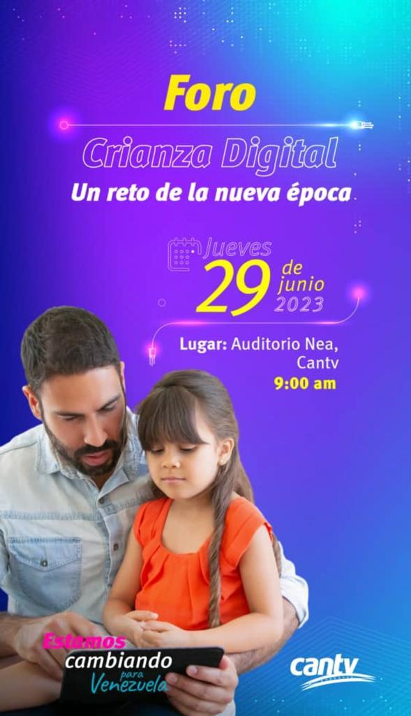 Hoy acompañamos a la Cantv, en el Foro de Crianza Digital.

Los desafíos para garantizar habilidades digitales en nuestros niños y niñas en equilibrio con los valores fundamentales para la vida.

#CienciaParaLaVida