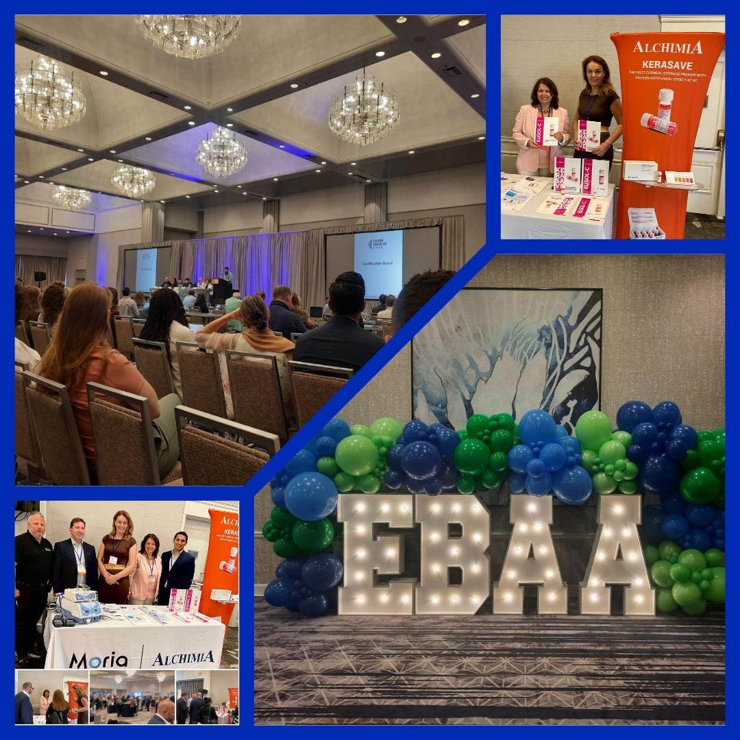 ALCHIMIAsrl's tweet photo. Thank you for joining us at the #EBAA Annual Meeting in Dallas! It was an inspiring event, full of meaningful connections in cornea transplantation. Your support fuels our mission. Thank you for making EBAA extraordinary! 🙏 #event #thankyou #dallas #patientfirst https://t.co/XUpg5hfiao