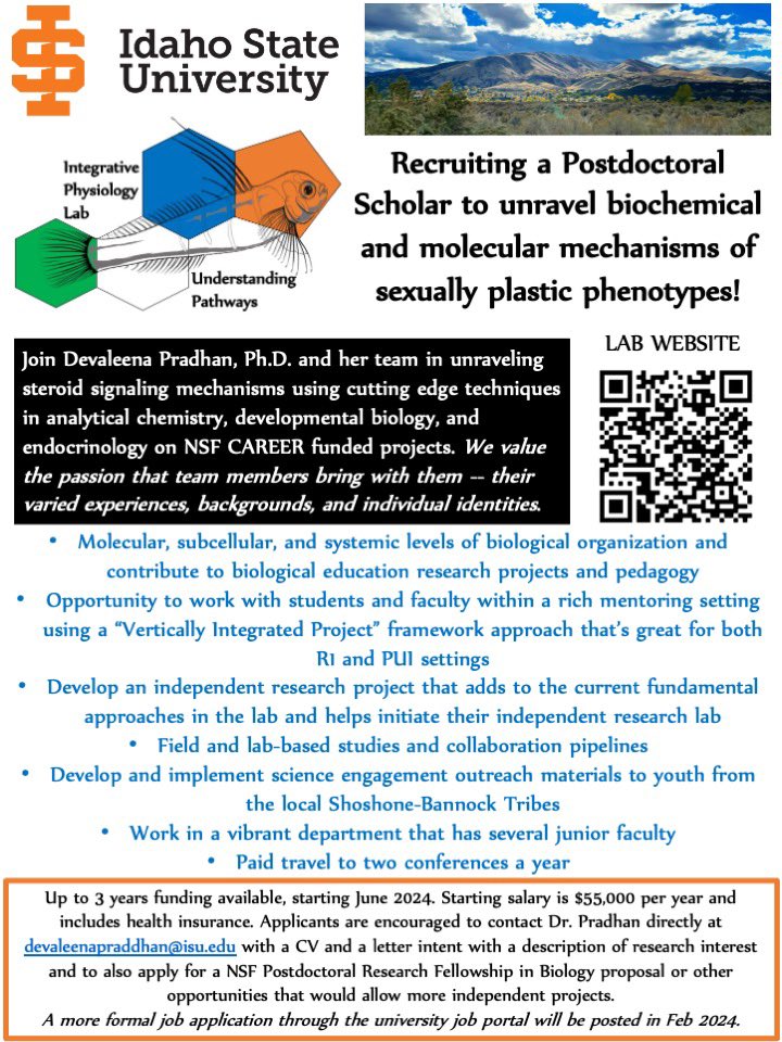 Image for the Tweet beginning: We are recruiting a #Postdoc!