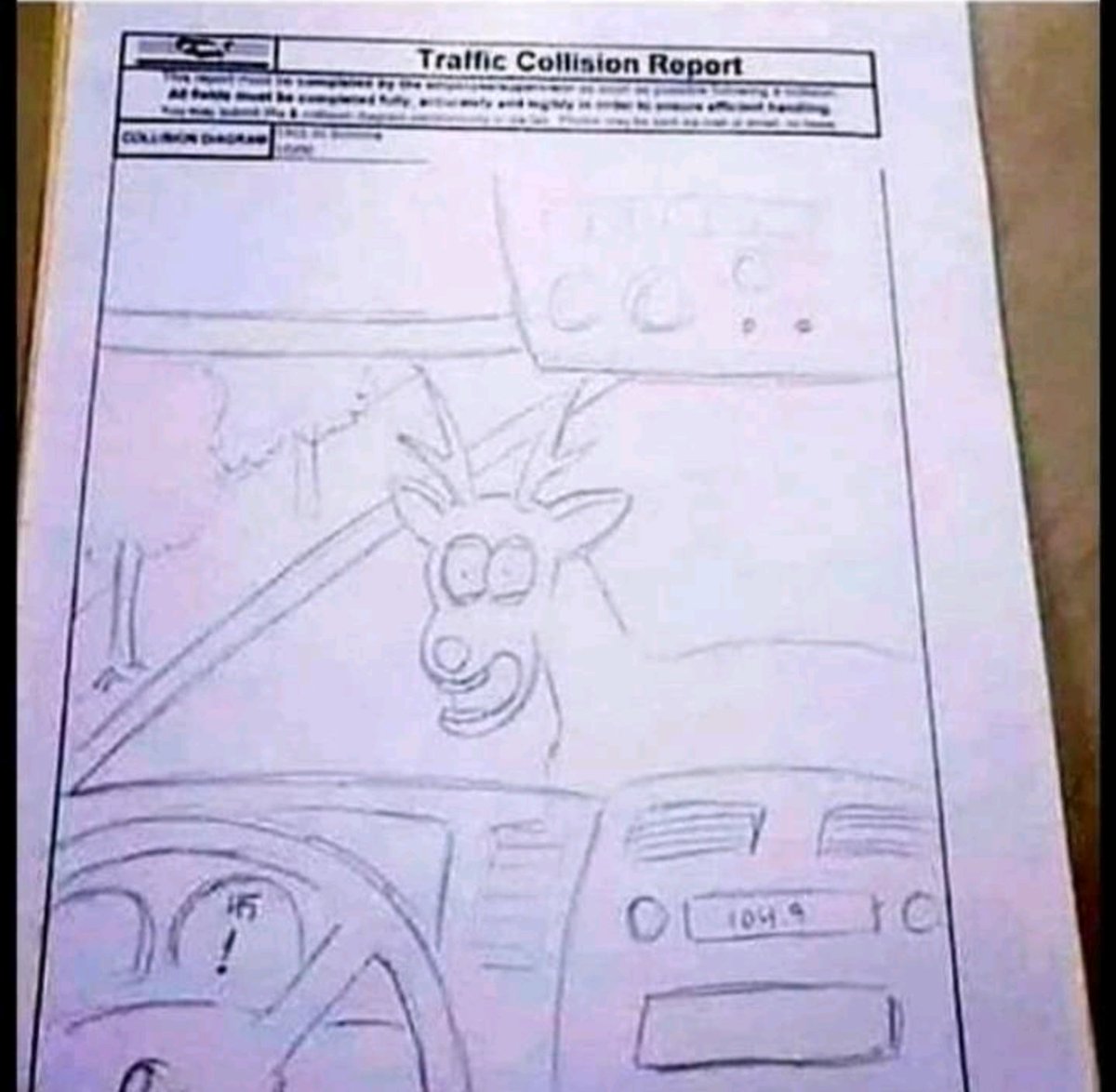 McLovinUSMC1's tweet photo. Here's my diagram that my insurance company asked for of my recent accident. https://t.co/9uaiSJgOPw