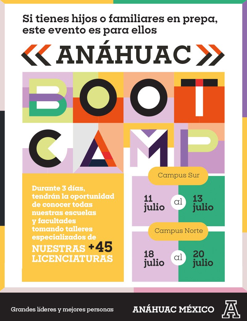 Biblioanahuac's tweet photo. #EsteVerano Descubre tu vocación a través del Bootcamp 2023
Prepárate para vivir una experiencia universitaria sin igual. Conocerás las escuelas y facultades, tomarás talleres especializados, actividades de orientación vocacional y mucho más... 👉 https://t.co/IsmiUwauem https://t.co/A9PMg7UKMQ