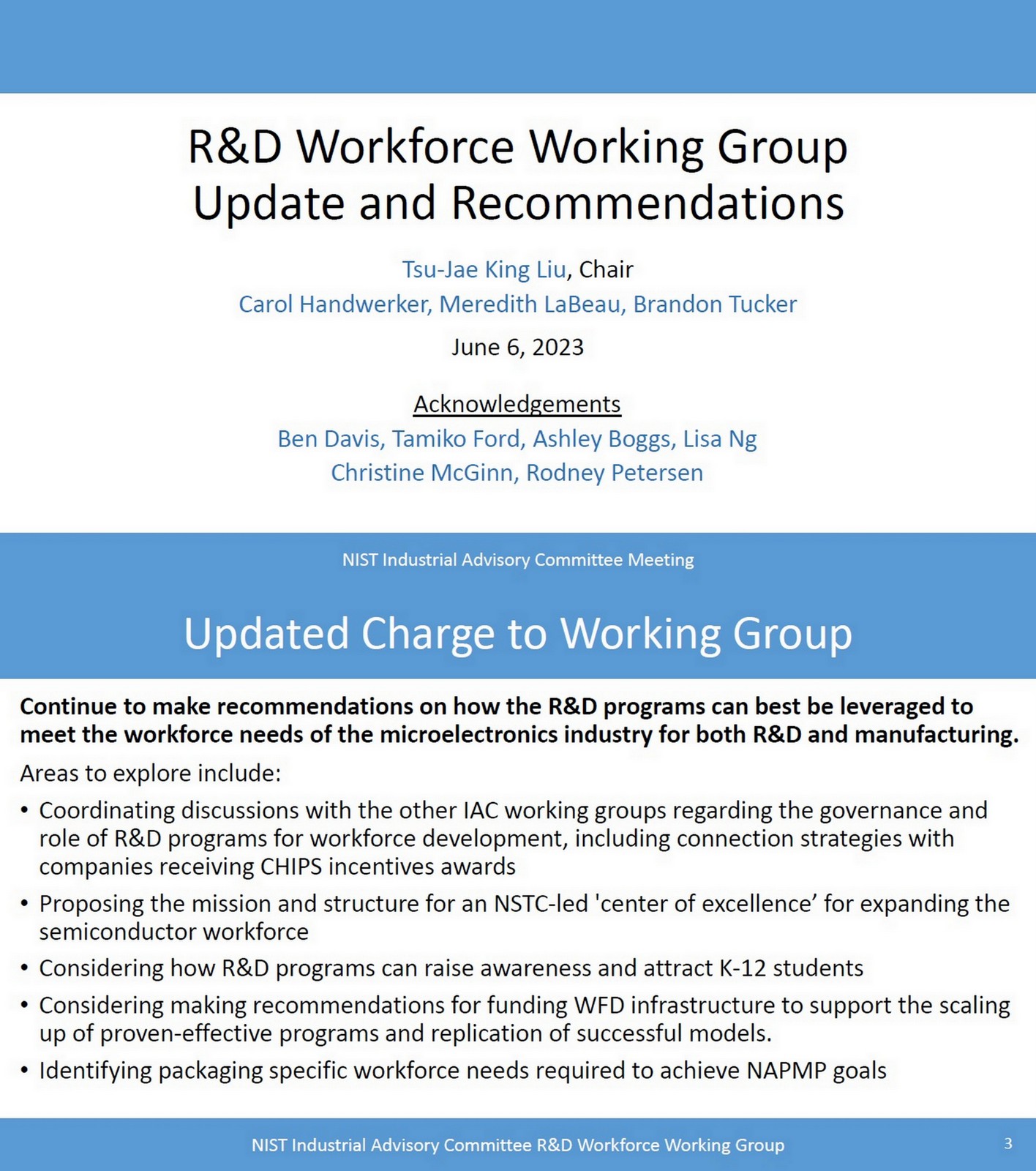 OGAWA, Tadashi on Twitter "=> R&D Workforce Working Group Update and