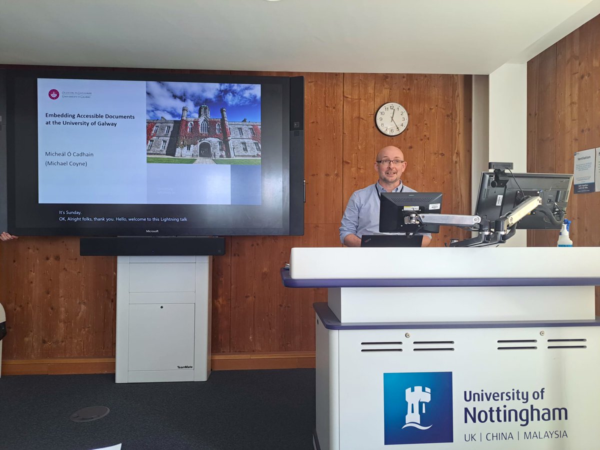 University of Galway Access Centre (@galwayaccess) on Twitter photo Delighted to be participating in the <a href="/UniofNottingham/">Uni of Nottingham #WeAreUoN</a> Digital Accessibility Conference today. Our colleague Micheál Ó Cadhain presenting on Embedding Accessible Documents <a href="/uniofgalway/">Ollscoil na Gaillimhe | University of Galway</a> #DigAcc23 Delighted to be participating in the <a href="/UniofNottingham/">Uni of Nottingham #WeAreUoN</a> Digital Accessibility Conference today. Our colleague Micheál Ó Cadhain presenting on Embedding Accessible Documents <a href="/uniofgalway/">Ollscoil na Gaillimhe | University of Galway</a> #DigAcc23