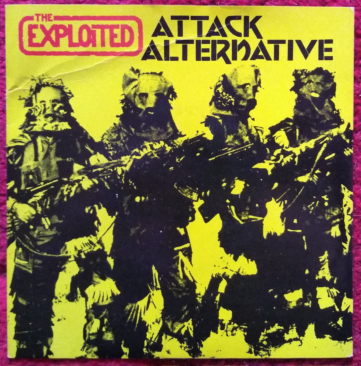 The Exploited 'Attack' B side 'Alternative' 7inch single, Secret Records 1982.  #TheExploitedband #TheExploitedvinyl #punkvinyl #punkmusic #recordcollection #vinylcollection #vinylcommunity