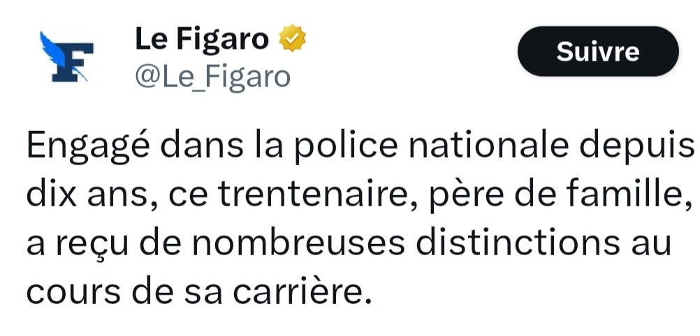PyViv's tweet image. Ce gentil monsieur, père de famille, a tué un gamin de 17 ans qui lui avait désobéi puis a menti dans ses déclarations