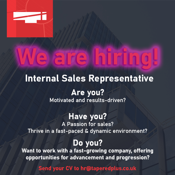 TaperedPlus's tweet photo. Due to growth - We are HIRING!Internal Sales Rep 

Are you a motivated and results-driven individual with a passion for sales? Do you thrive in a fast-paced and dynamic work environment? 

For more info on the role
https://t.co/MA7ERTmV4G

Send your CV to
 hr@taperedplus.co.uk https://t.co/9NvRRQtUBL