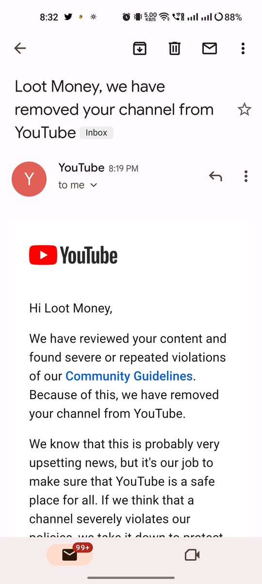 Gautamguptagg's tweet image. 🚨 Hello @TeamYouTube, @nealmohan Sir, My financial educational YouTube channel, which I've worked hard &amp;amp; consistently on for 6 years (since 2017) &amp;amp; uploaded over 560 videos, has been terminated without any prior strikes or warnings. I'm sure I never violated any guidelines🙏