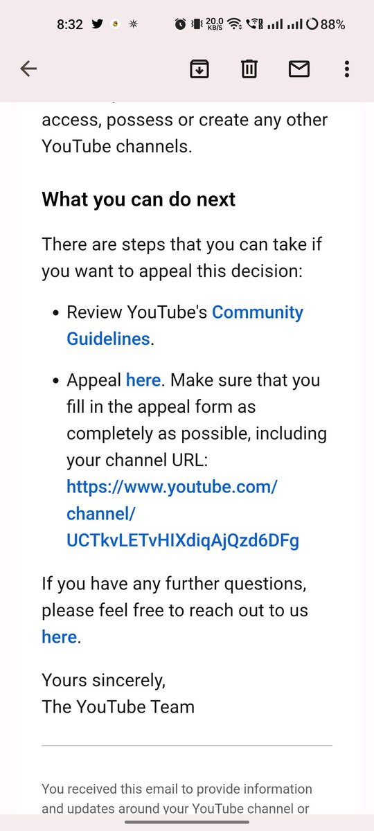 🚨 Hello @TeamYouTube, @nealmohan Sir, My financial educational YouTube channel, which I've worked hard & consistently on for 6 years (since 2017) & uploaded over 560 videos, has been terminated without any prior strikes or warnings. I'm sure I never violated any guidelines🙏…