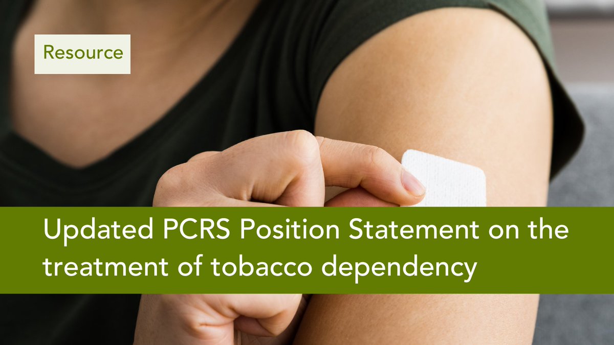 It is the responsibility of every healthcare professional to treat tobacco dependency holistically, systematically and effectively. 

Read our updated position statement on the treatment of tobacco dependency for the latest information 📄 ow.ly/89Kf50OWYwp