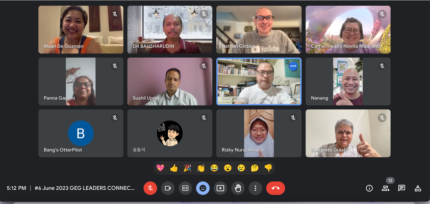 Just had a nice, productive meeting with my peeps at #GEGapac from my home in Canada. Really cool to see Indonesia, India, Malaysia, South Korea, Philippines Nepal and Japan (via Canada) in the meeting. #GoogleforEducation #LoadsofFun