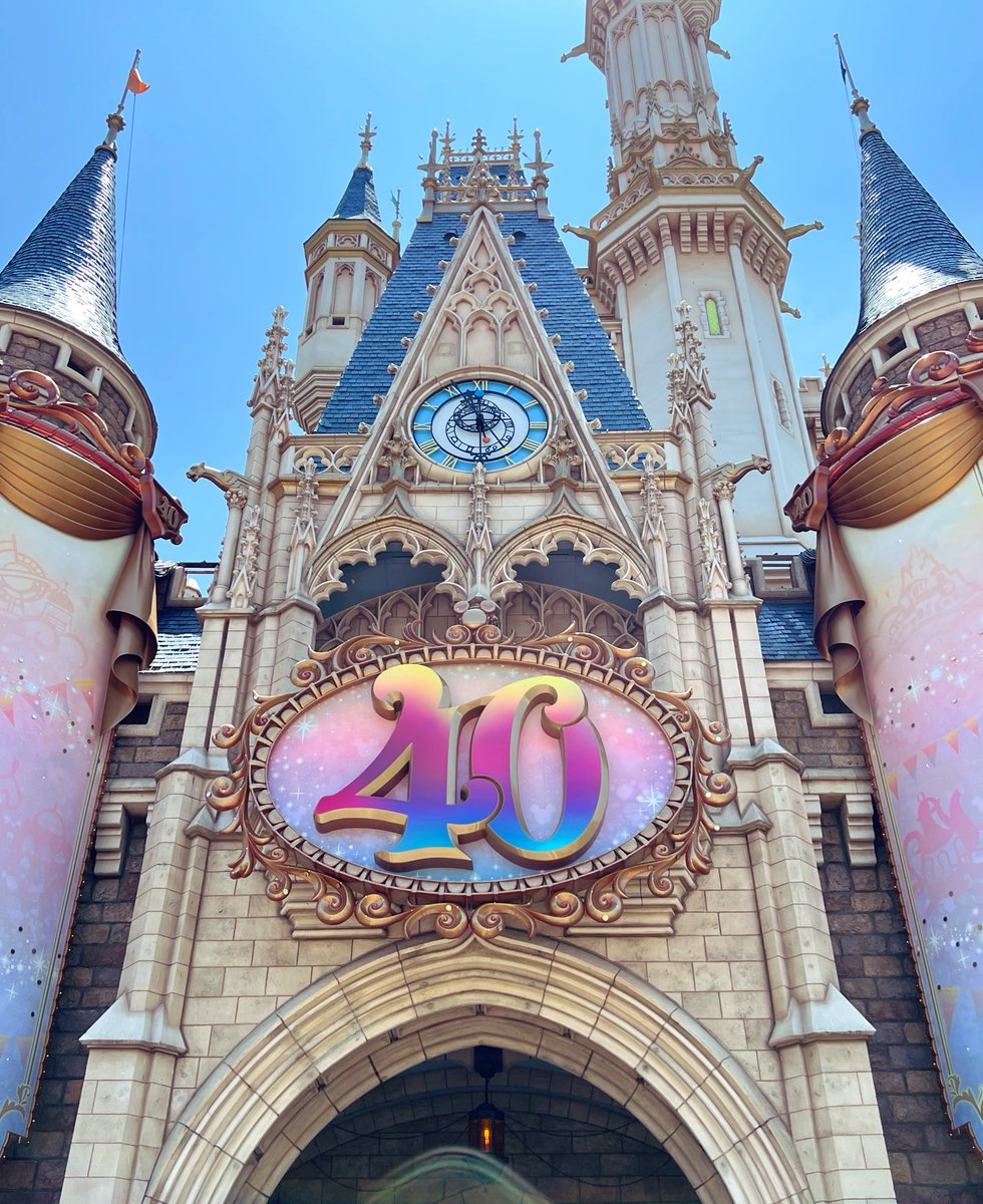 1年振りにディズニー行ってきたど🤭
ランド40周年でめちゃかわだた♡♡