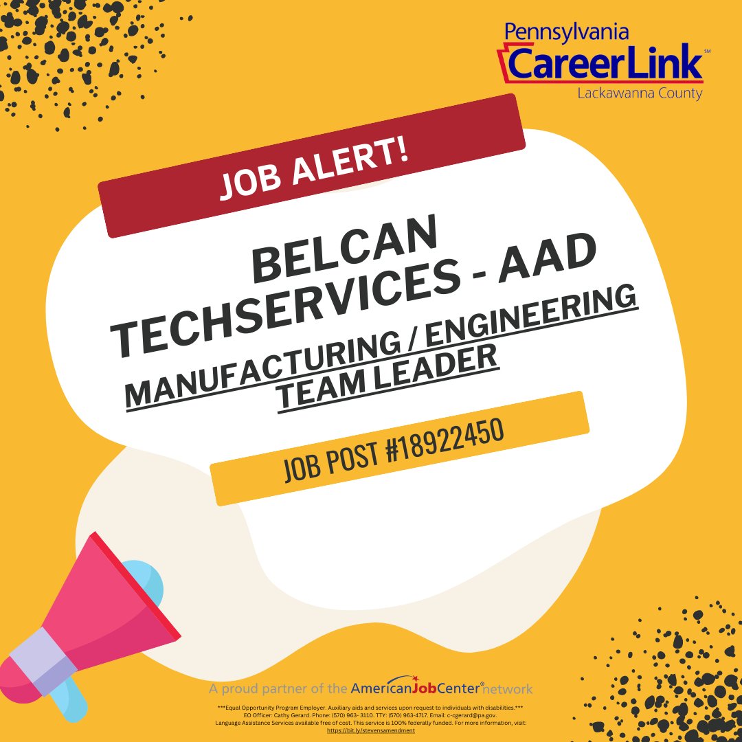 Belcan Techservices-ADD is hiring for manufacturing/engineering team leader. Do you think this position is a good fit for you? Apply now! conta.cc/3NFliBX