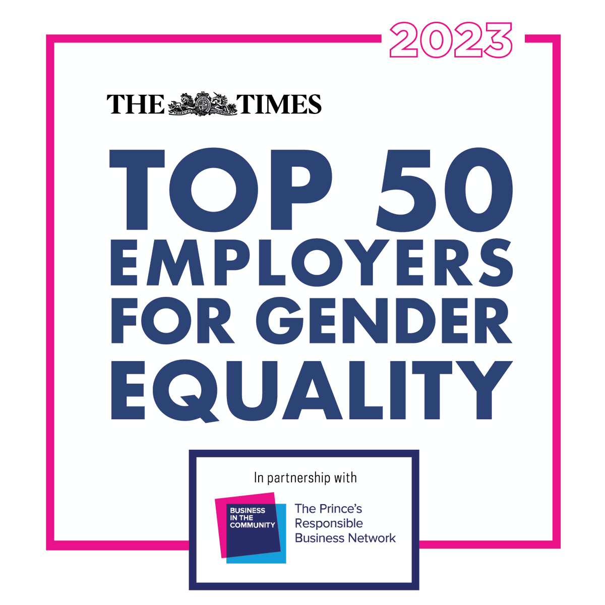 PwC_UK's tweet photo. We’re thrilled to have been named in the Times Top 50 Employers for Gender Equality 2023, 13 years in a row. The list showcases those companies who have made #GenderEquality core to their business strategy. Find out more here: https://t.co/WYuj7ouvBd https://t.co/1hjvczdssb